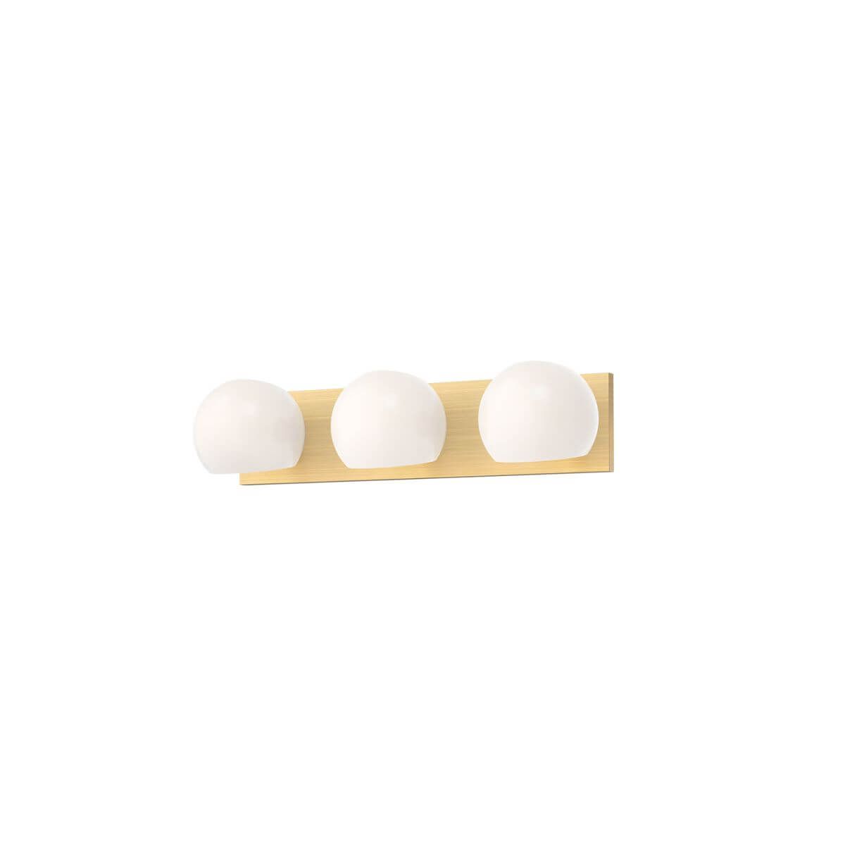 Alora Mood VL548322BGOP 23" Willow 3-Light LED Bath Vanity Light - Brushed Gold / Opal Glass