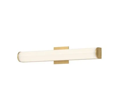 Kuzco Lighting VL61224-BG Longitude 24" Wide LED Bath Bar, 31W, 2400lm, 3000K - Brushed Gold Finish