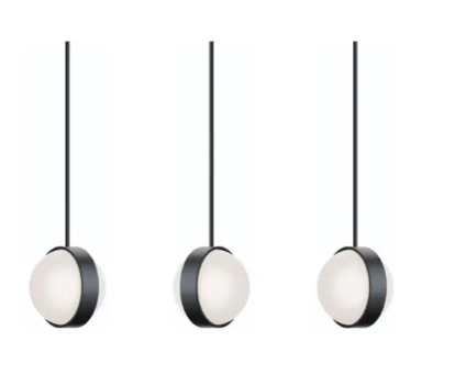 AFX Lighting VRNP09LAJUDBKLNR3 Verona 3-Light LED Linear Pendant, Wattage 45W, Multi-Color Temperature, Voltage 120V, Black