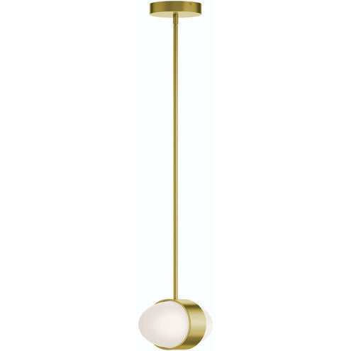 AFX Lighting VRNP09LAJUDLB Verona LED 9 inch Light Antique Brass Pendant Ceiling Light