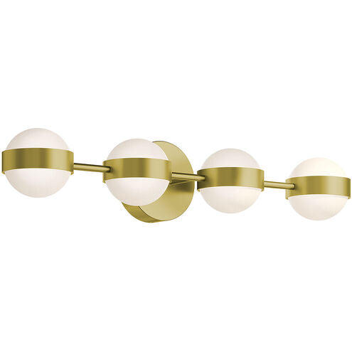 AFX Lighting VRNV3007LAJUDLB Verona LED 30 inch Satin Brass Vanity Light Wall Light