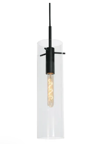 AFX Lighting VSAP05MBBK Vista 5" Medium Base Pendant, Voltage 120V, Black