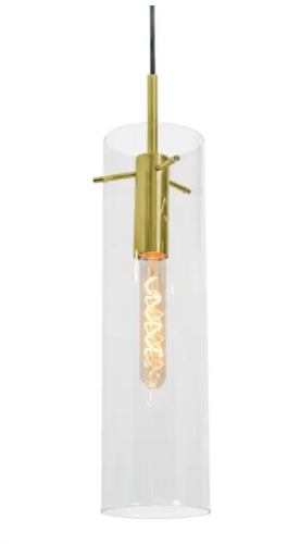 AFX Lighting VSAP05MBLB Vista 5" Medium Base Pendant, Voltage 120V, Light Antique Brass