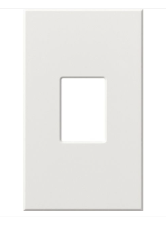 Lutron VWP-1-WH Vareo Architectural Wallplate - 1 Gang - White Finish