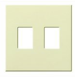 Lutron  VWP-2-AL Vareo Architectural Wallplate - 2 Gang - Almond Finish