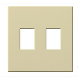 Lutron  VWP-2-IV Vareo Architectural Wallplate - 2 Gang -  Dimmer Only - lvory Finish