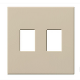 Lutron  VWP-2-TP Vareo Architectural Wallplate - 2 Gang - Dimmer Only - Taupe Finish