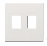 Lutron VWP-2-WH Vareo Architectural Wallplate - 2 Gang - White Finish