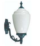 Dabmar Lighting GM290-VG Powder Coated Cast Aluminum Wall Light Fixture E26 No Lamp, Voltage 120V, Verde Green Finish