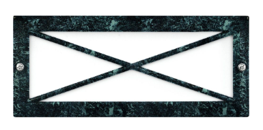 Dabmar Lighting LV635-L6-30K-VG Cast Aluminum Open Cross Face Step Wall Light G4 LED, Wattage 3W, Color Temperature 3000K, Voltage 12V, Verde Green Finish