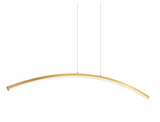 Dals Lighting W1PD48-CC-GD Curved Pendant - Gold Finish