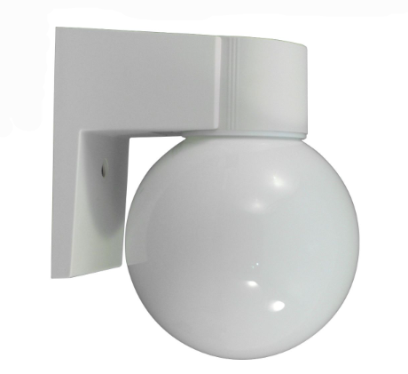 Dabmar Lighting W2820-W Plastic Surface Mount Wall Fixture, GU24, No Lamp, White Finish