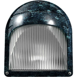 Dabmar Lighting W2970-VG Powder Coated Cast Aluminum Surface Mounted Wall Fixture, Verde Green Finish