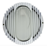 Dabmar Lighting W3050-W Powder Coated Cast Aluminum Surface Mounted Wall Fixture in White Finish