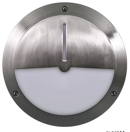 Dabmar Lighting W3800-L12-50K-SS304 Cast Aluminium Wall Fixture G24 LED, Voltage 120V-277V, Color Temperature 5000K, Wattage 12W, Stainless Steel 304 Finish