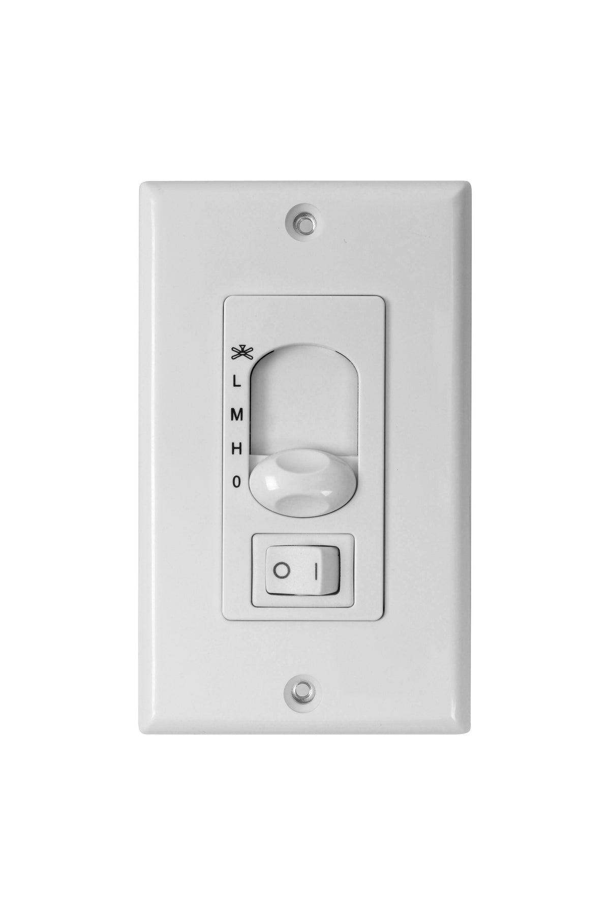 Trans Globe Lighting WC-6 white ceiling fan wall control front view