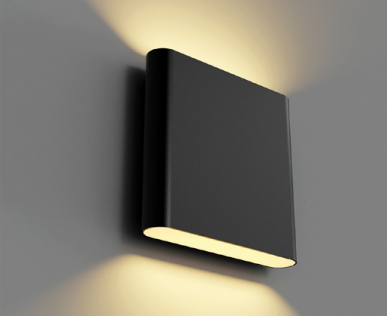 Westgate WEU-10-UDL-MCTP-BK-DD-P Modern Flat Wall Pack Up/Down Selectable Power & CCT, Dual Dimming