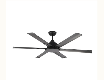 Westgate WF-DC-216-RC-6B-60-BK DC 6-Blade Ceiling Fan with Remote, Black Finish