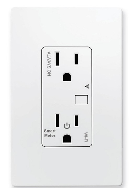 Enerlites WF15RM-W 15A 120V Tamper Resistant Smart Wifi Outlet, White