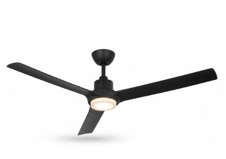 Westgate WFL-418-RC-3B-52-MCT5-BK 3-Blade Ceiling Fan and Light with Remote Watt 18W, Lumens 2160LM, 30K/35K/40K/50K/65K Black Finish
