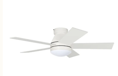 Westgate WFL-DC-120-RC-5B-42-MCT5-WH-WH DC Ceiling Fan and Light with Remote Wat 18W, 109LM/W, MCTP 30K/35K/40K/50K/65K White and White blades