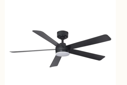 Westgate WFL-DC-121-RC-5B-52-MCT5-BK-BK 52 Inch DC Ceiling Fan and Light with Remote , Watt 18W, 109LM/W, 5CCT 30K/35K/40K/50K/65K Metal Housing (BK) & ABS Blades(Black Finish)