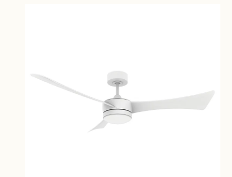 Westgate WFL-DC-124-RC-3B-52-MCT5-WH-WH 52 Inch DC Ceiling Fan and Light with Remote , Watt 22W, 103LM/W, 5CCT 30K/35K/40K/50K/65K Metal Housing (Matte White Finish) & ABS Blades (Matte White Finish)