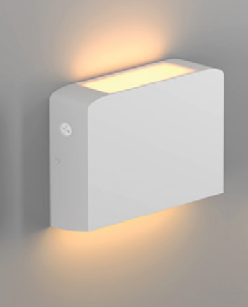 Westgate WFRA-8-UDL-MCTP-WH-DD-P 8 Inch Flat wall up/down light selectable power & 3CCT, dual dimming, 120/277V White Finish