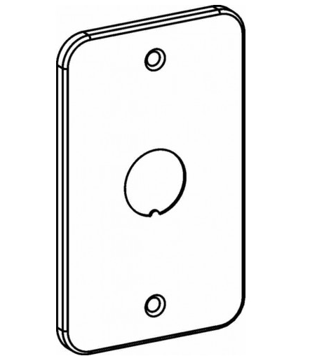 Orbit WHBC-BK 3/16” Raised, Utility Box Cover With 1/2” Ko