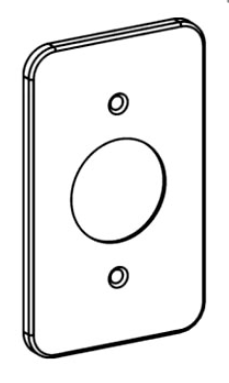 Orbit WHBC-SR 3/16” Raised, Utility Box 15A, 1.406” Diameter Single Receptacle Cover