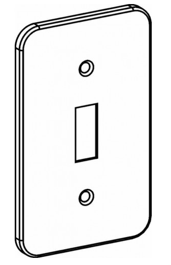 Orbit WHBC-TS 3/16” Raised, Utility Box Toggle Switch Cover