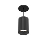 Eurofase WHSSU01BR6011335WCL 06-in 13W Whiskey Suspension Light - Broad - 3500K - 120V/2777 - (W) Wide 38° - (CL) Clear - Black/Black