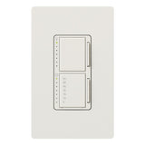 Lutron MA-L3T251-WH Maestro Dual Digital Fade Dimmer and Countown Timer Control Switch, Single Pole, 300W Incandescent/Halogen Dimmer, 2.5A Light/Fan Timer Switch, White Finish