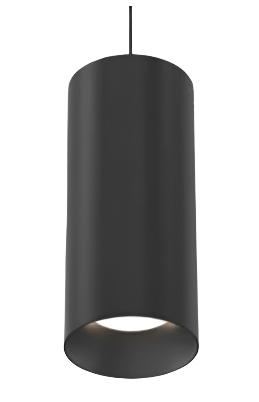Eurofase Lighting WHSSU01BR10011327NCL 4.5" BROAD, 10" SUSPENSION Whiskey Pendant Light, Color Temperature 27K, 13W, Beam Angle Medium 15 Degree, Finish Black With Matte Black Baffle, Clear Diffuser
