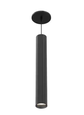 Eurofase Lighting WHSSU01SL18011327WFR 18-in 13W Whiskey Pendant Light, Square, Wide, 120V-277V, 2700K, Black/Black,Frosted