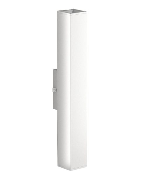 Westgate WMCS5-36-UDL-MCTP-DD-WH 5 Inch Square X 35 Inch Outdoor Cylinder 30/40/50W 3CCT 120-277V DUAL-DIM Photocell White Finish