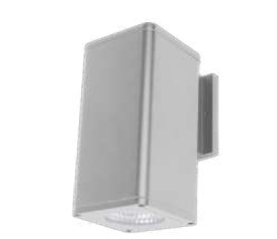 Westgate WMCSR-DL-MCTP-D-SIL 4.3 Inch Round-Corner Square Down Light Cylinder Wattage/CCT Selectable 10W/18W/25W 3000K/4000K/5000K 0-10V Dimming Silver Finish