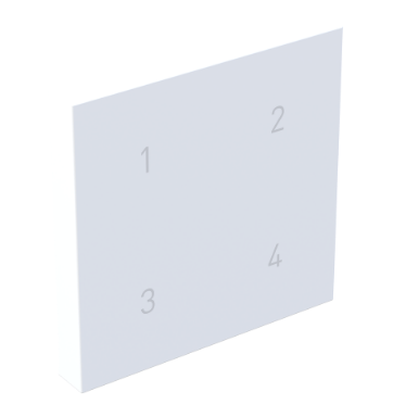 Legrand WNACB40CKITW1 Adorne Smart Scene Controller Color Change Kit, White Finish