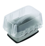 Intermatic WP5110C 3.625" Extra-Duty Plastic In-Use Weatherproof Cover, Single-Gang, Vrt/Hrz, Clear