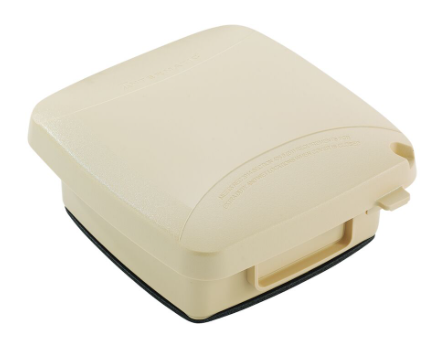 Intermatic WP5220B 2.25" Extra-Duty Plastic In-Use Weatherproof Cover, Single-Gang, Vrt, Beige