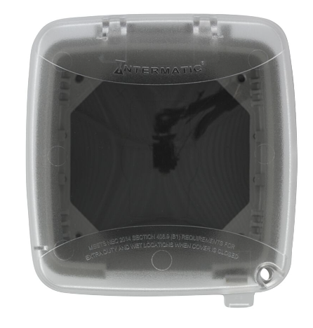 Intermatic WP5221C 2.25" Extra-Duty Plastic In-Use Weatherproof Cover, Double-Gang, Vrt, Clear