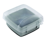 Intermatic WP5225G 2.75" Extra-Duty Plastic In-Use Weatherproof Cover, Double-Gang, Vrt, Gray