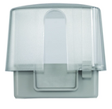 Intermatic WP5500C 4.75" Extra-Duty Plastic In-Use Weatherproof Cover, Double-Gang, Vrt, Clear