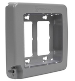 Intermatic WP6200G 16-Configuration Extra Duty Low Profile Standard Weatherproof In-Use Cover, 5-1/2 in L x 5.6 in W x 1-1/2 in D, Receptacle Cover, Plastic