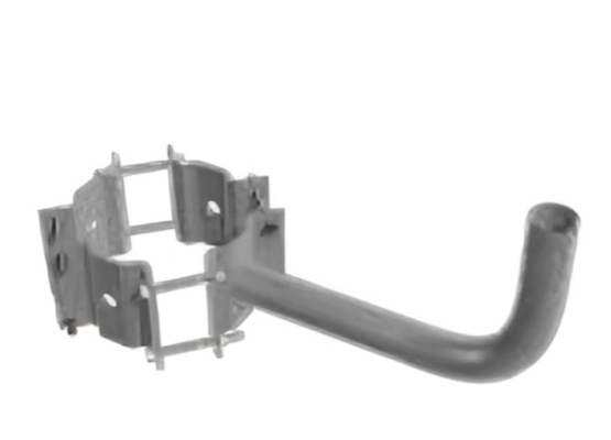 Westgate WPB-WA-SB-710 7-10In Dia. Wood Pole Wraparound Bracket Single Bullhorn For Use With Slipfitter