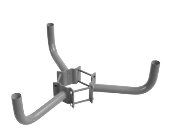 Westgate WPB-WA-TB-710 7-10In Dia. Wood Pole Wraparound Bracket Triple Bullhorn For Use With Slipfitter