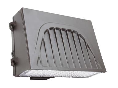 MaxLite WPC40U-WCSBPCCR LED WallMax Cutoff Wall Pack Light - 20/30/40W, CCT Select 3000/4000/5000k, 120-277V, Type 4, Bronze, On/off PC, C-max Ready