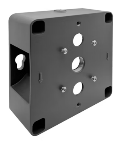 EnvisionLED WPFC-ARC-JBOX-BL Wall Mount Bracket for Conduit Runs Black Finish