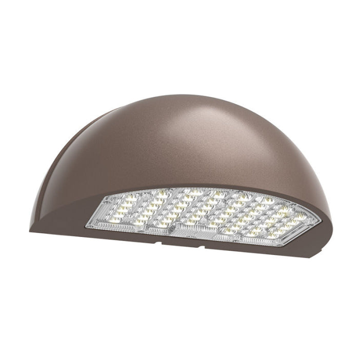 Westgate WPMX-24-40W-MCTP-SR WPMX LED Half-Moon Wall Pack, Selectable Wattage 24W, 32W, 40W, Multi-Color Temperature, Voltage 120-277V - Bronze