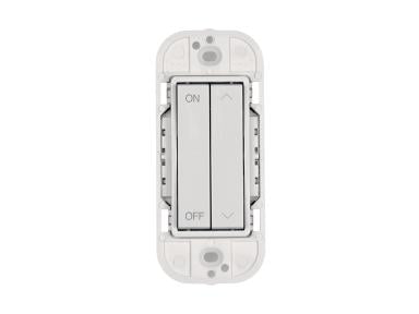 MaxLite WRF2RB-W C-max EasyRf Controls EasyRf Double Rocker Battery Wall Switch White